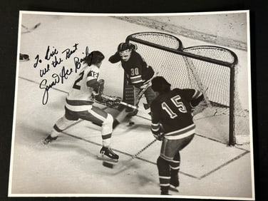 Garnet "Ace" Bailey 14"x11" Original Matted Photographic Print Signed & Personalized