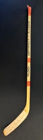 Dennis Polonich Game Used & Signed #8 1975-1976 Detroit Red Wings Louisville Slugger Hockey Stick