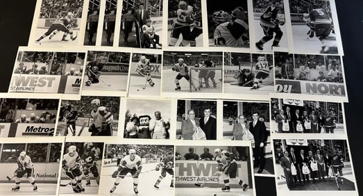 Lot 25 Original Mackey Detroit Red Wings Black & White 80s-90s 8x10 Photos