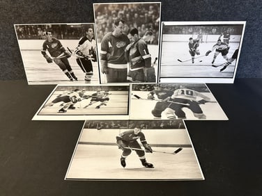 Lot 6 Original 11x14 Matted 60s Red Wing All Star Photographic Prints