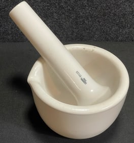 Early 1900s Large Coors White Porcelain Mortar & Pestle