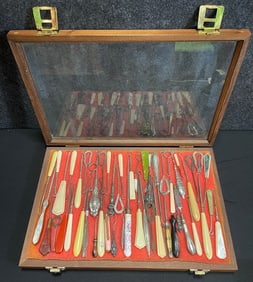 56 Original Victorian Era Advertising Shoelace Boot Puller Hook Lot