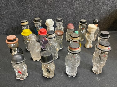 Lot 21 Early 1900s Figural 3"-4" Perfume Bottles
