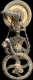 Antique Luther Fire Fly Chain Drive Early 1900s Bench Grinder