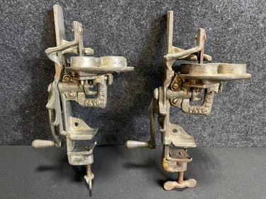 Pair Original Rotating Four Hole Mt Joy Pa Champion Cherry Pitters