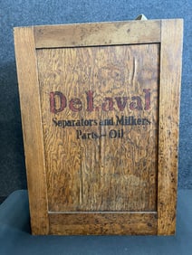 Delaval Separator & Milker Wooden Store Display Advertising Cabinet