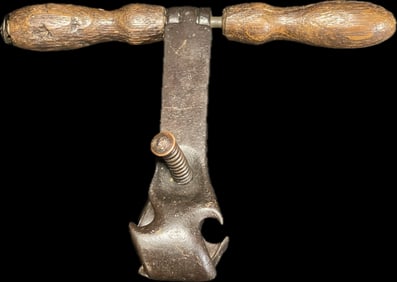 Antique 1860 Pat'd T Handle Handheld Cast Iron Corn Sheller
