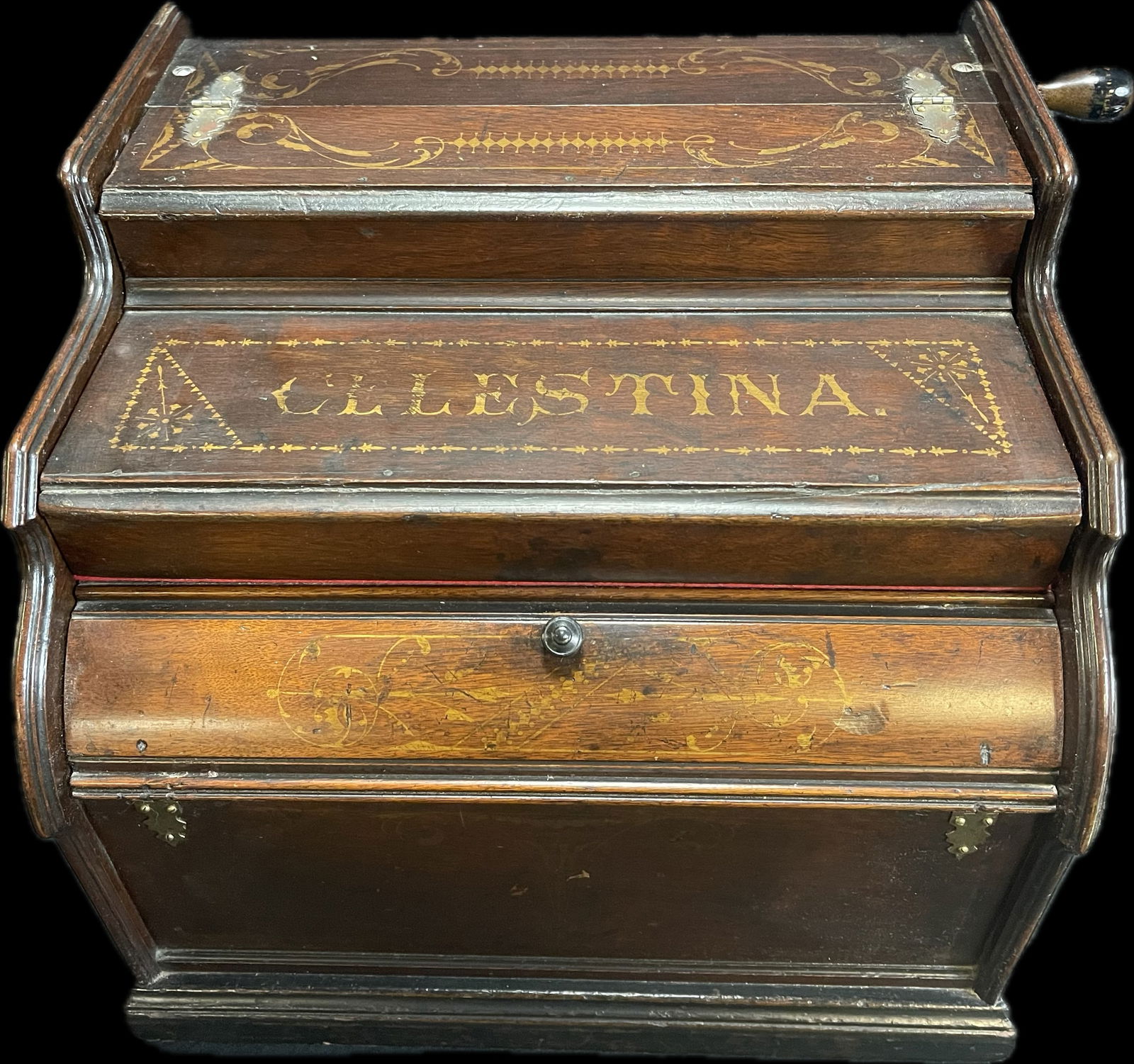 Celestina Mechanical Orguinette Co New Yorkl Hand Crank Organette (1 of 10)