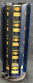 Great Original 8 Slot Plee-Zing Spice Tin Rotating Store Display Counter Top Advertising Sign