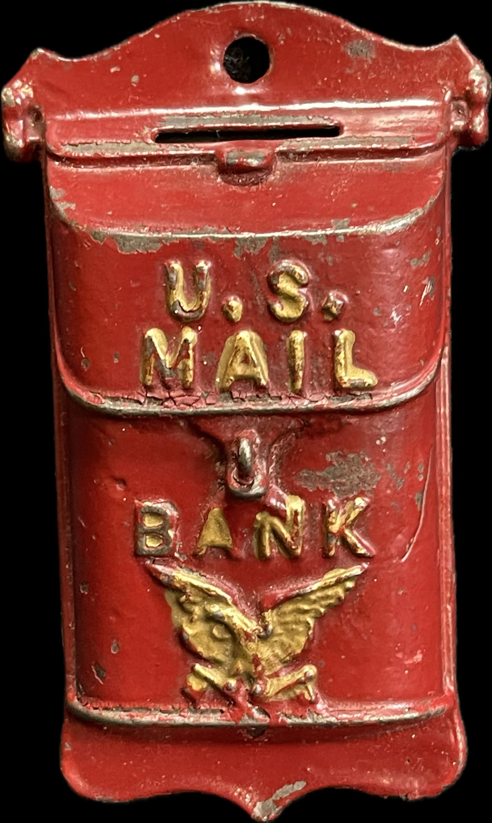 AC Williams Pat'd Nov 22 1921 US Mail Box Cast Iron Toy Bank (1 of 6)