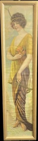 1914 Pabst Extract Alfred Everitt Orr Victorian Lady Yardlong Print