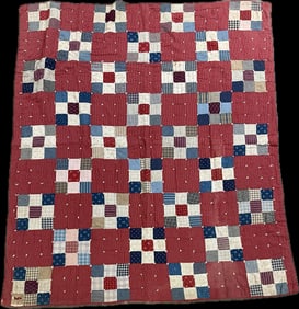 Nice Original 6'x5' Patchwork Quilt