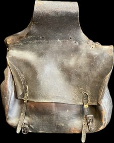 Incredible Pair Late 19th Century Leather Saddlebags