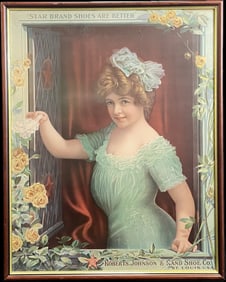 1902 Star Brand Shoes Are Better Roberts Johnson & Rand Shoe Co St Louis Advertising Sign