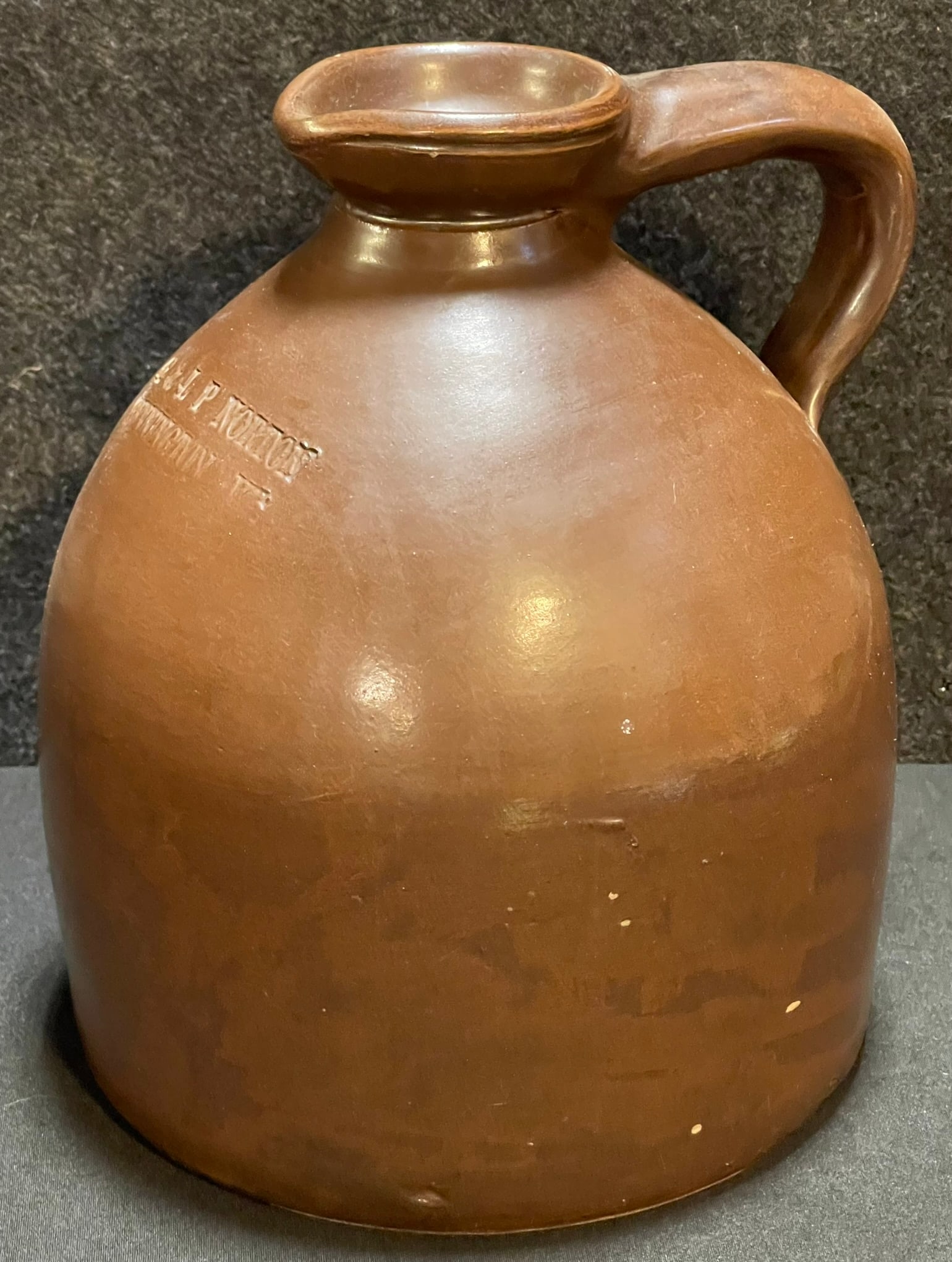 Antique Bennington Vermont E&L P Norton 1 Gallon Jug Beehive Shaped Milk Pitcher (1 of 8)