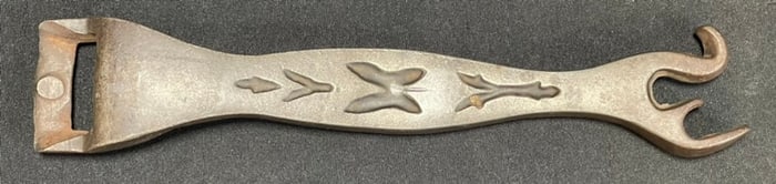 Antique Cast Iron Ornate Stove Lid Cover Lifter Shaker Handle