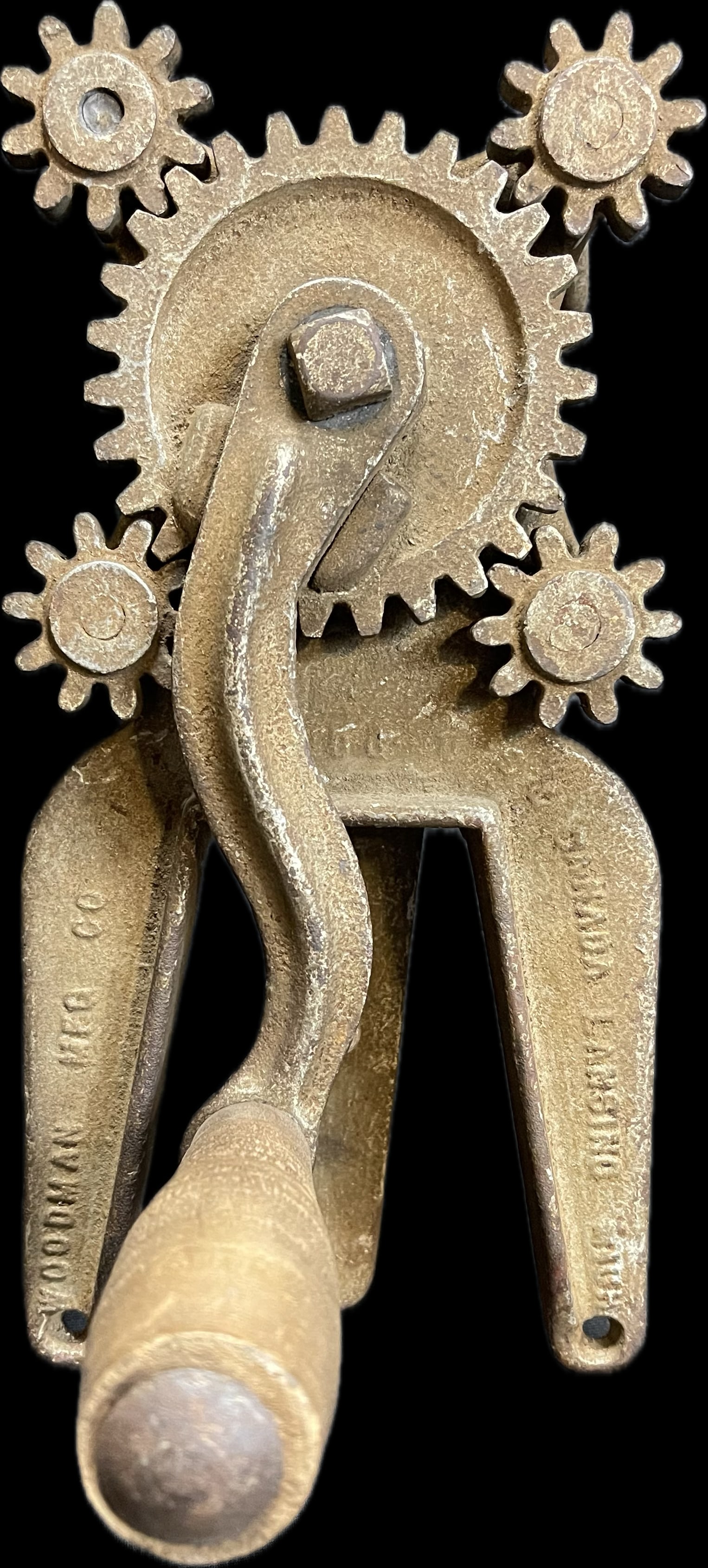 Antique Woodman Mfg 4 Strand Cast Iron Rope Maker Lansing Michigan (1 of 8)