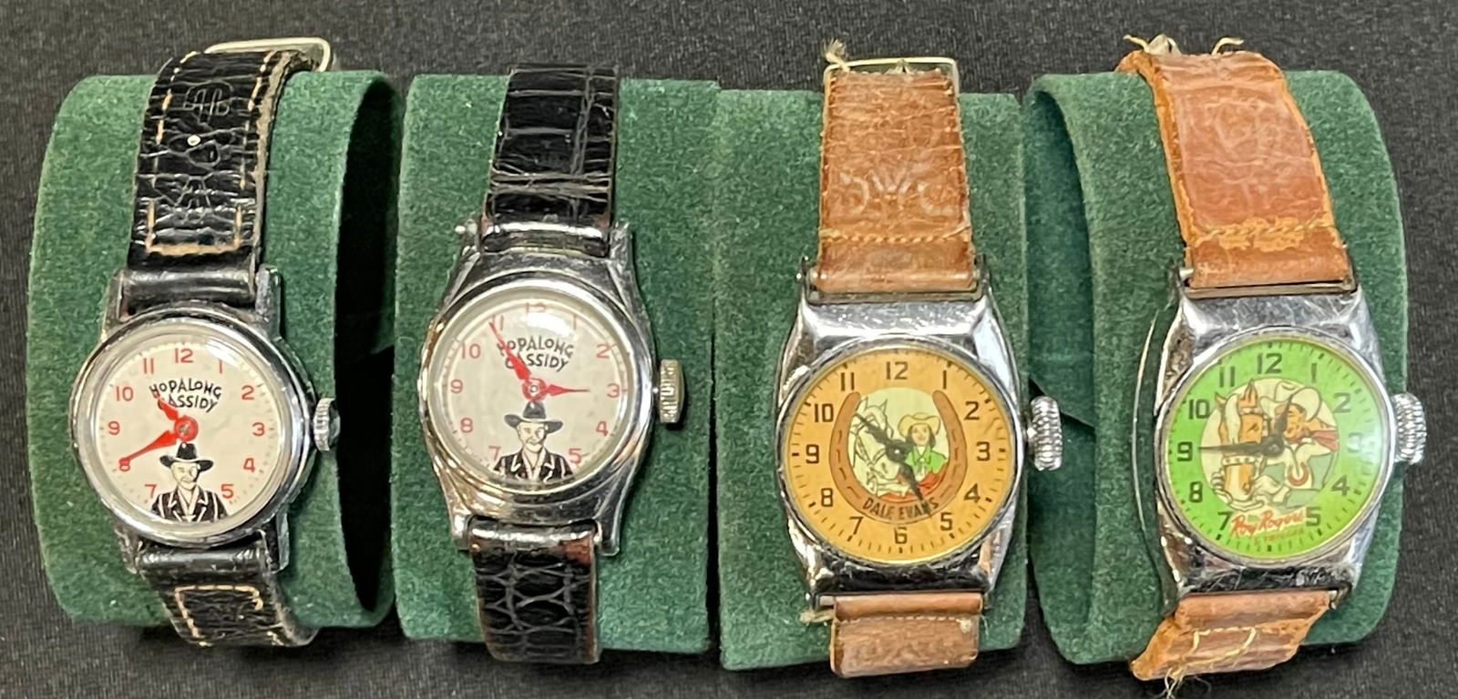 4 Piece Lot 1950s Hopalong Cassidy Dale Evans & Roy Rogers Wrist Watches (1 of 10)