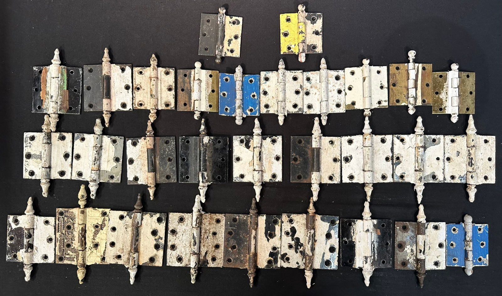 Victorian Era Brass & Iron  3"x3" & 4"x4" 30 Hinge Lot (1 of 4)