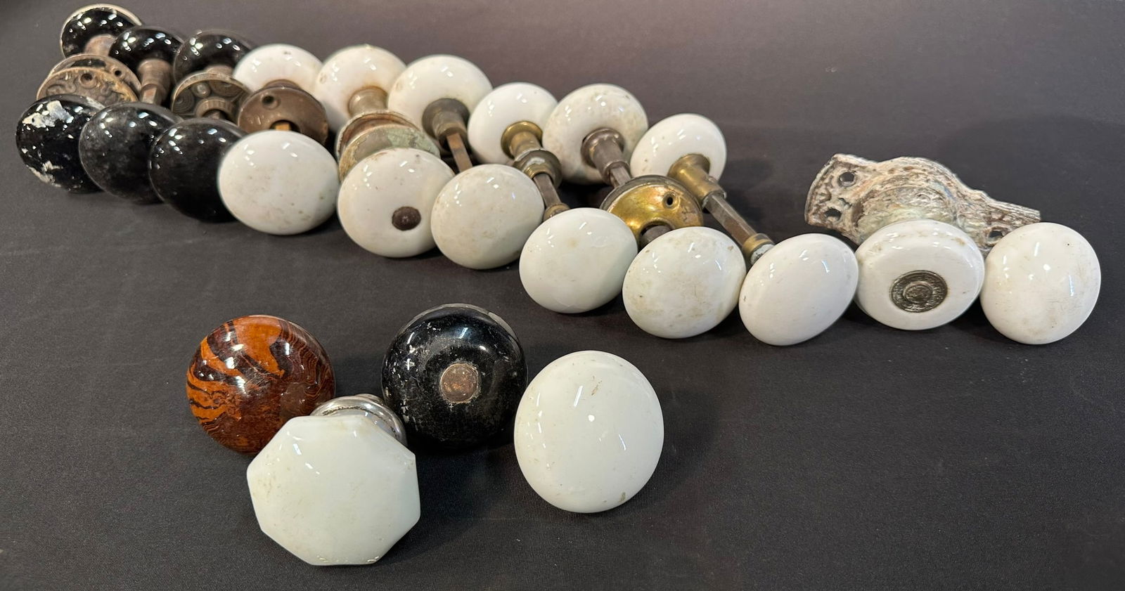 Large Victorian Era Doorknob w/ Escutcheon Set 24 Knobs (1 of 3)