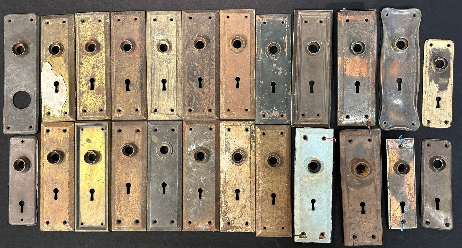 Antique Lot 28 Victorian Era Doorplates: See all photos.