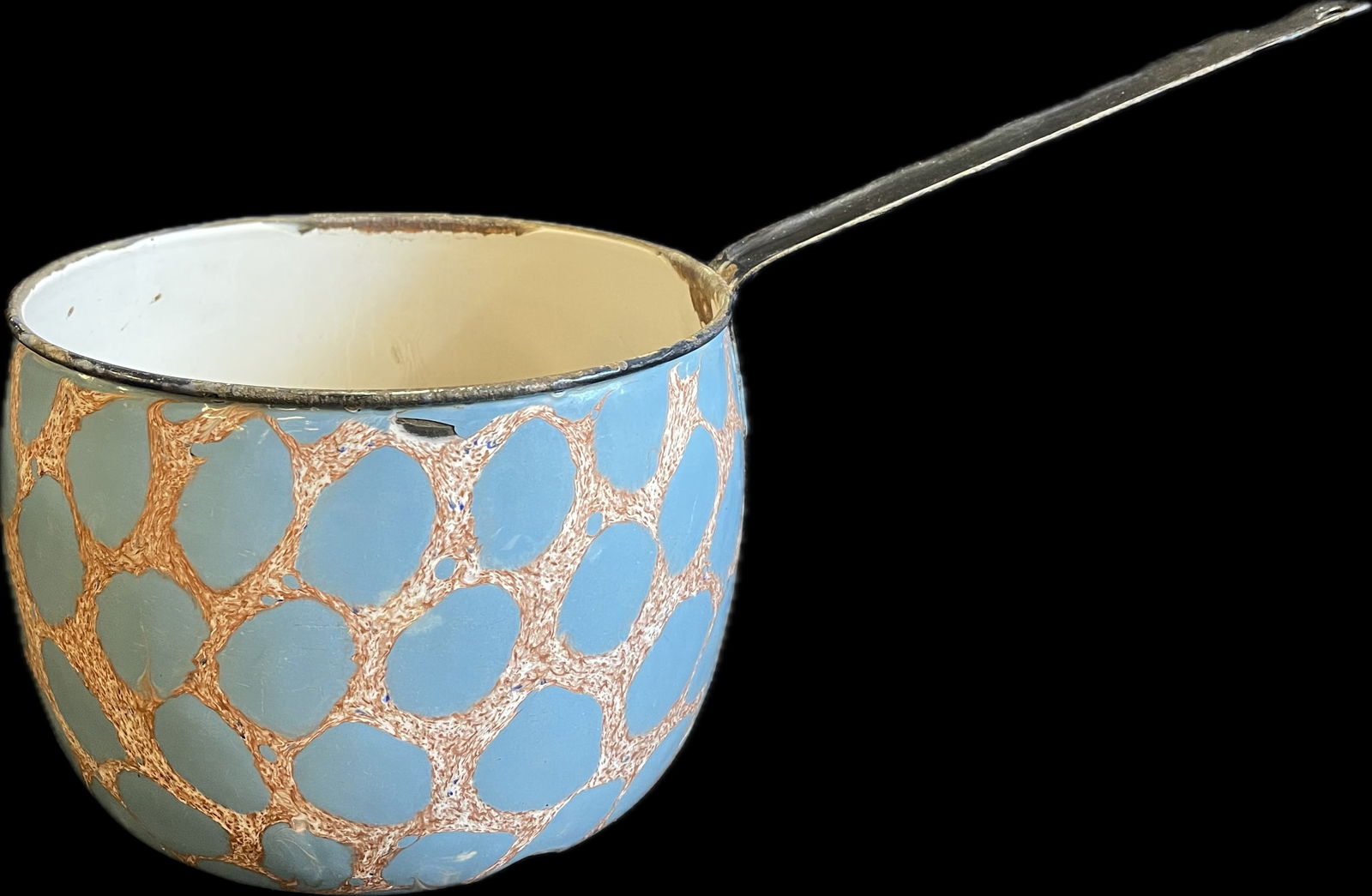 Rare Large Antique Granite Ware Enamel Duchessware Cooking Pot (1 of 8)