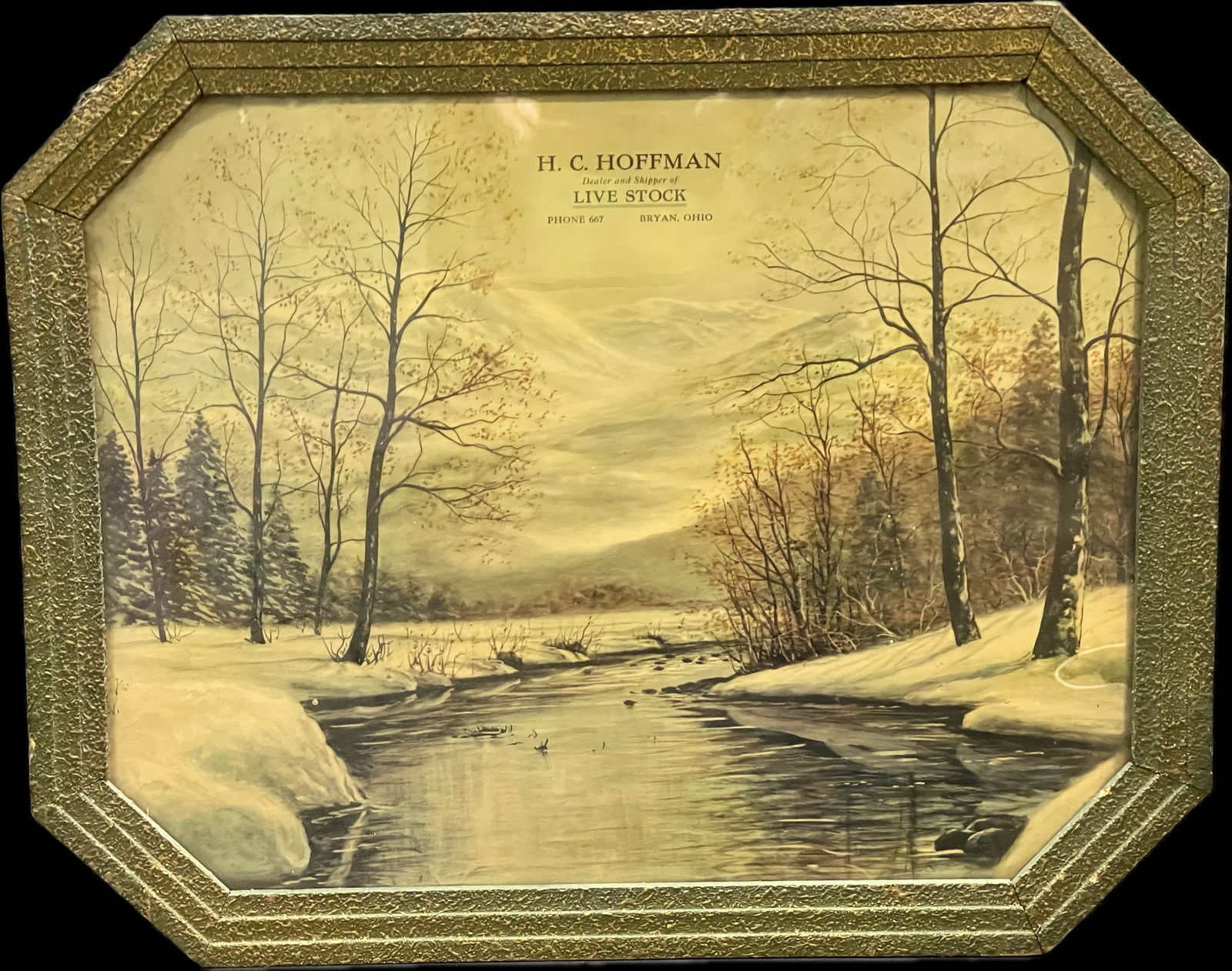 H.C. Hoffman Dealer & Shipper Live Stock Bryan Ohio Advertising Framed Print (1 of 7)