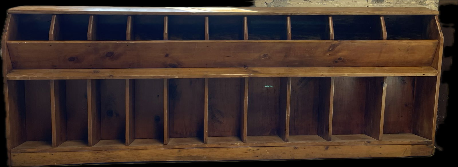 Antique Early 1900s 2 Tiered Pine 10 Box Nesting Box (1 of 8)