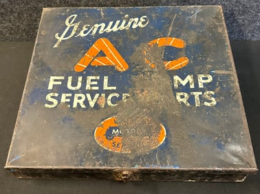 AC Fuel Pump Service Parts by United Motors Display Cabinet Ca. 1940s