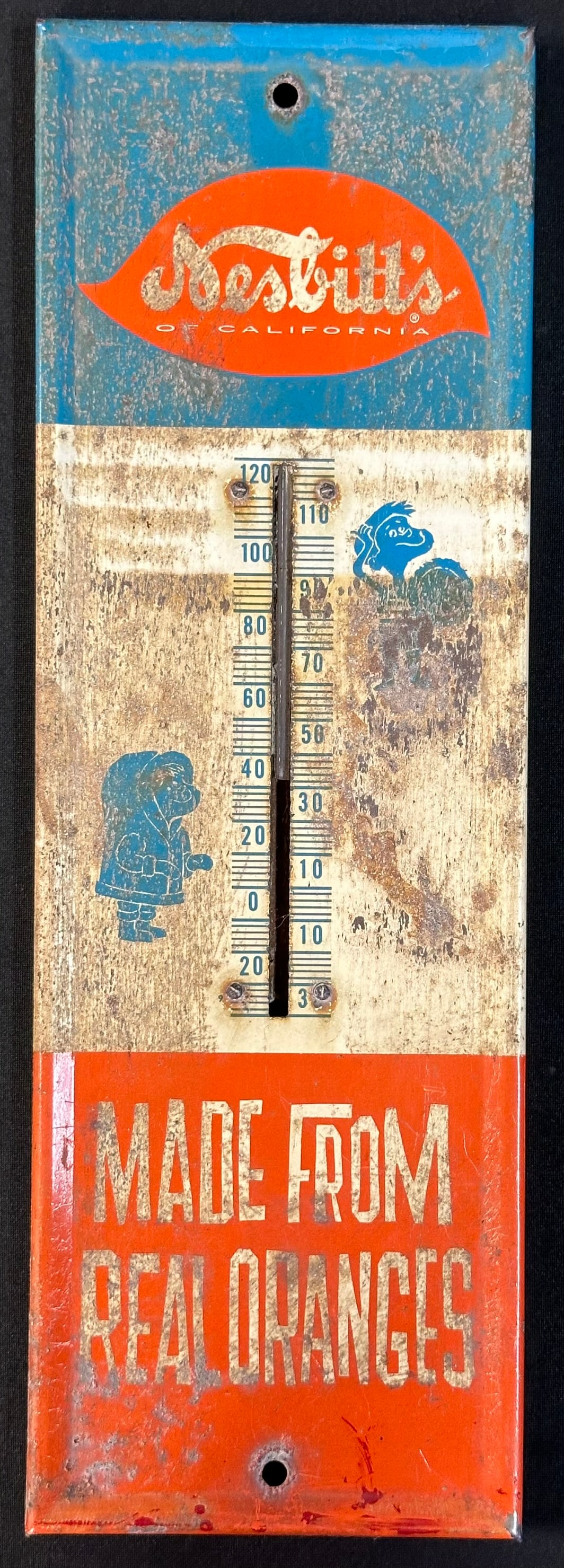 Nesbitt's Made From Real Oranges Original 1960 Soda Thermometer (1 of 5)