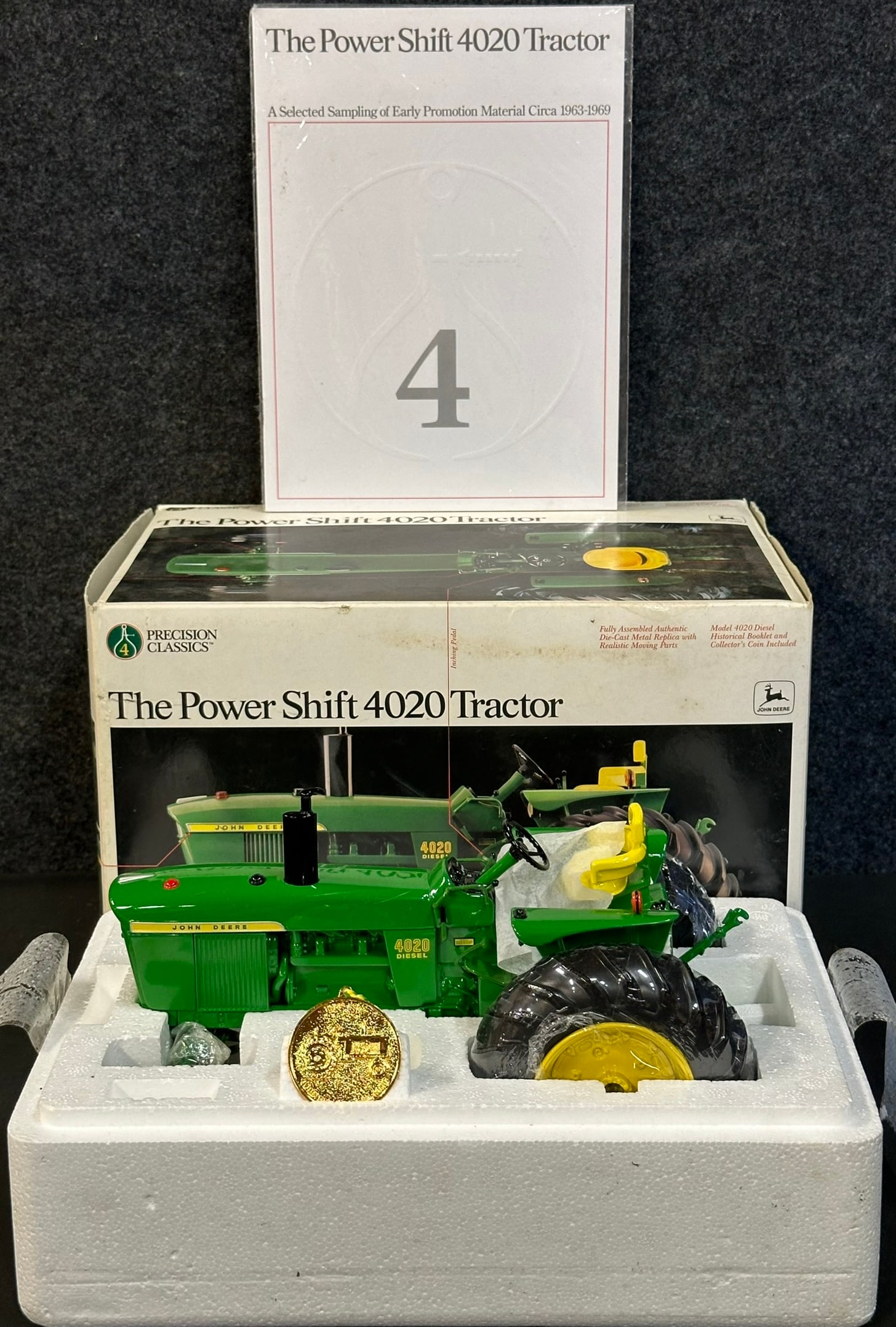 The Model Power Shift 4020 Tractor John Deere #4 Precision Classics w/ Coin & Booklet (1 of 5)