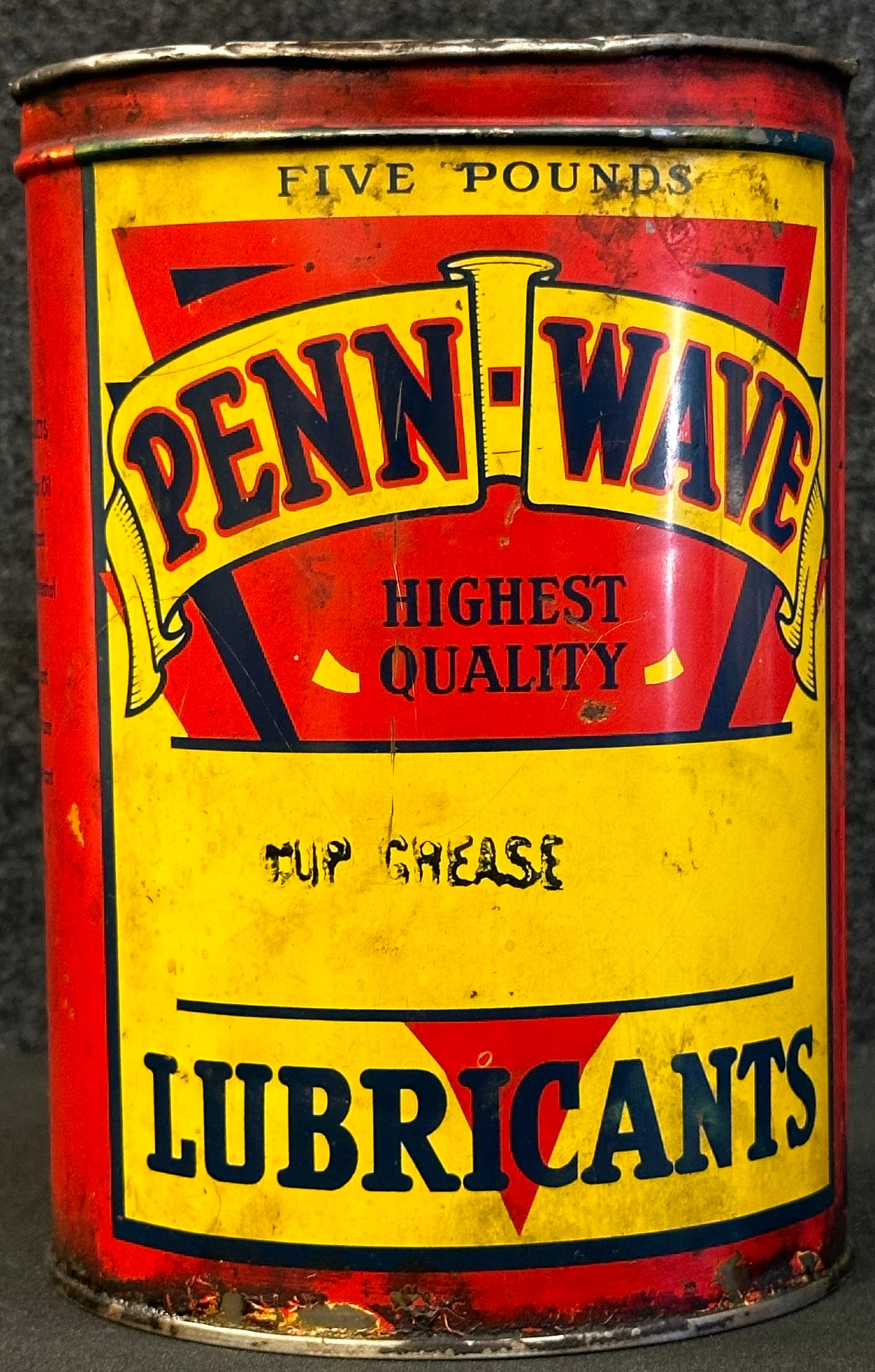 Penn Wave Highest Quality 5LB Cup Grease Lubricant Metal Can (1 of 5)
