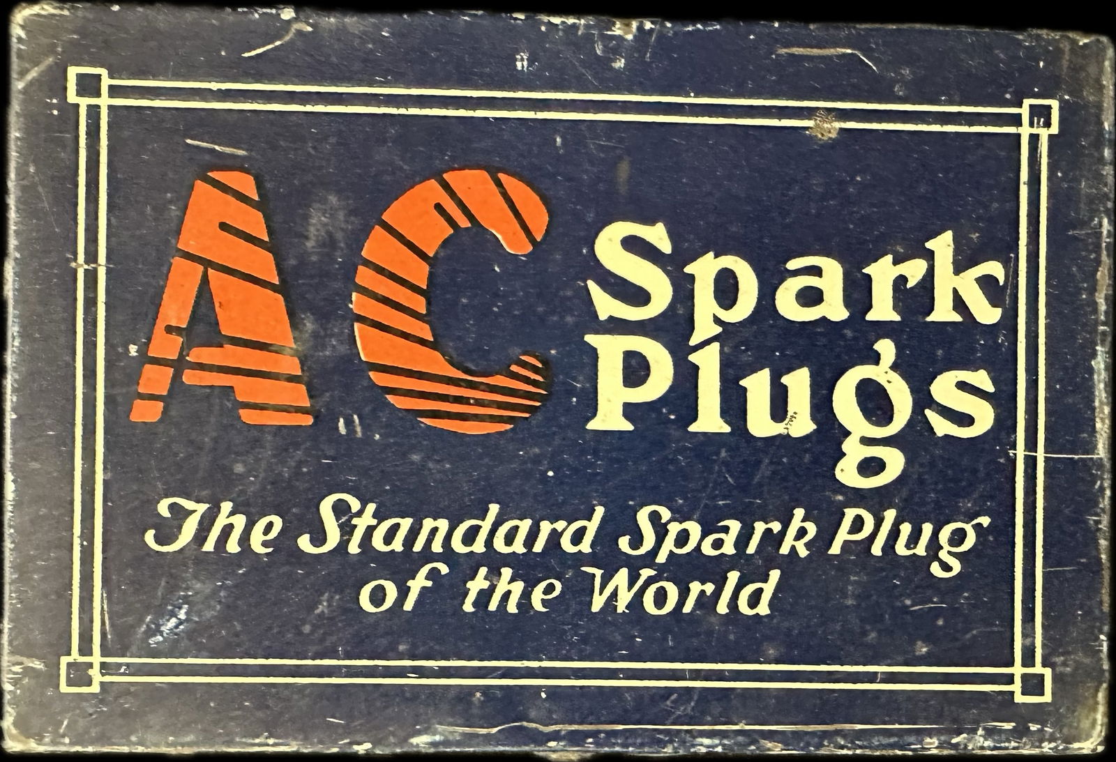 AC Spark Plugs Tin Metal Advertising Display Case Ca. 1920s (1 of 7)
