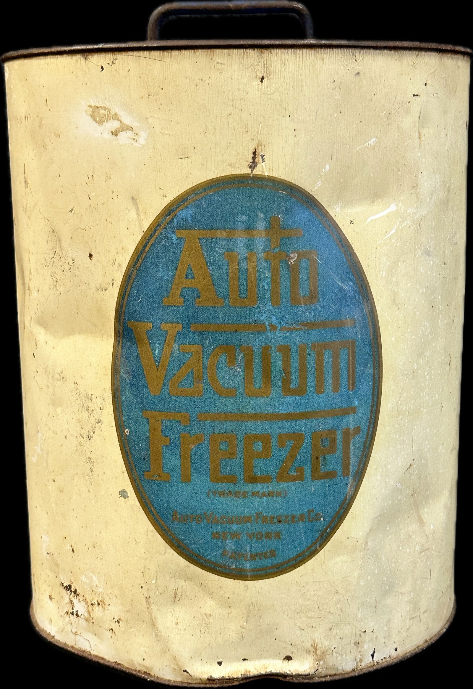 1920s Auto Vacuum Freezer Automobile New York 5 Gallon Can (1 of 9)