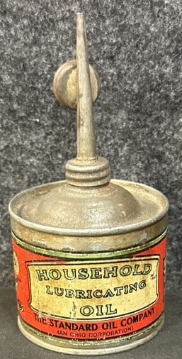 1920s Standard Oil Co Ohio Household Lubricating Oil Can (1 of 6)