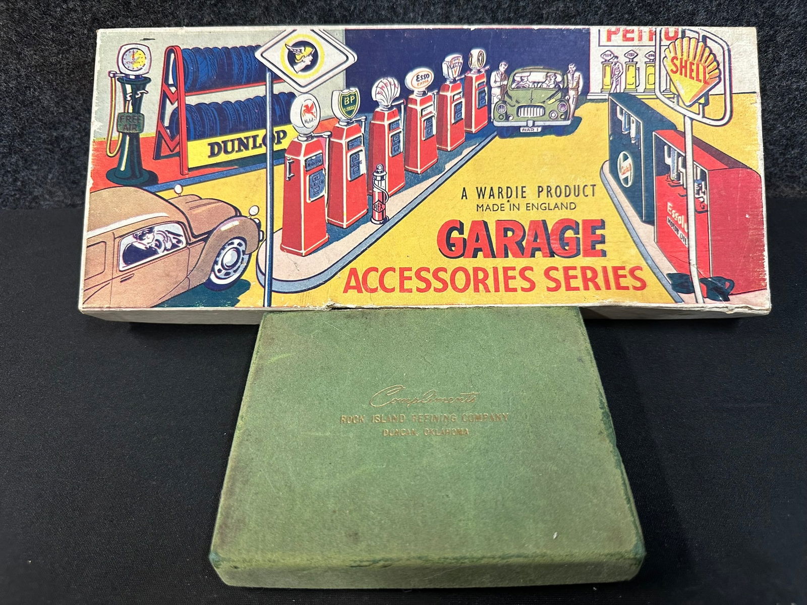 Wardie Product England Garage Gas Station Game Box & Rock Island Playing Cards (1 of 16)
