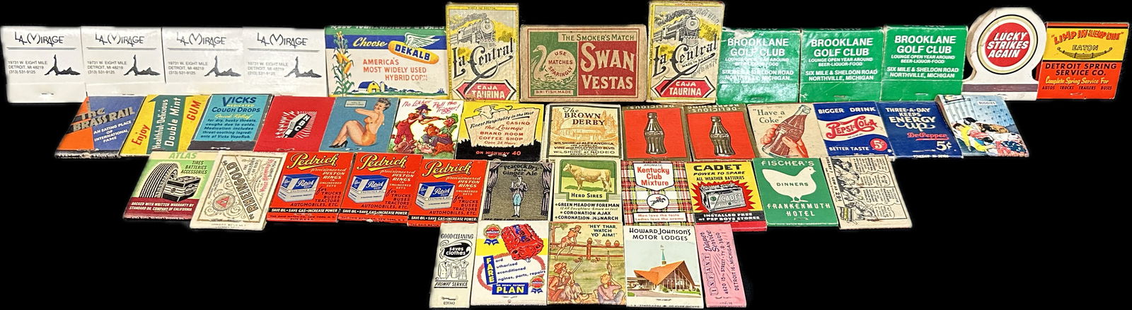 Lot 43 Vintage Soda Pop Farm Country Advertising Coca Cola Matchbooks (1 of 11)