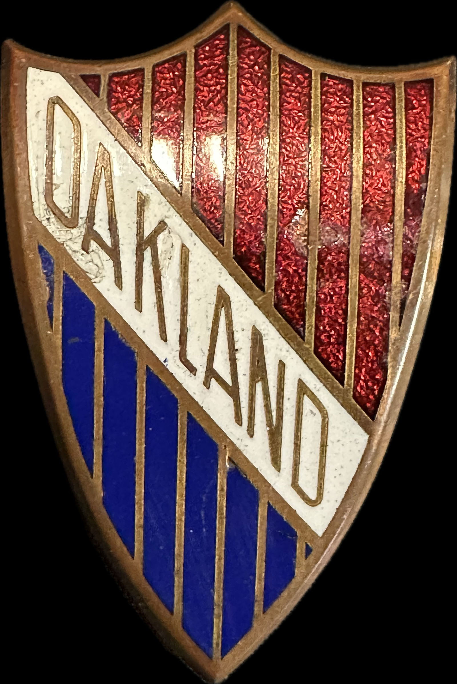 Antique Oakland Automobile Radiator Emblem Badge High Grade (1 of 3)