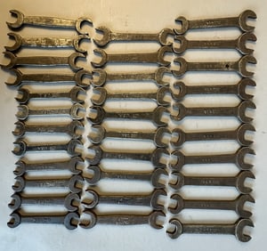 Wonderful Lot 32 Original 1910s-20s-30s Forged Steel Ford Embossed Advertising Wrenches