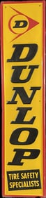 Dunlop Tires SST Embossed Tire Safety Specialists Advertising Sign