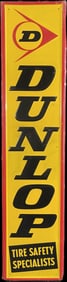 Dunlop Tires SST Embossed Tire Safety Specialists Advertising Sign