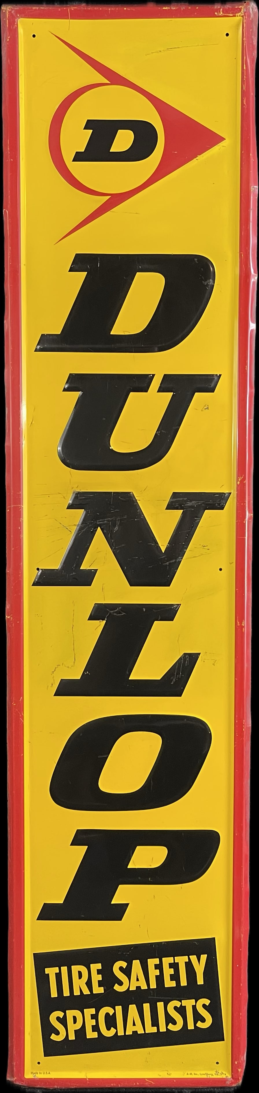 Dunlop Tires SST Embossed Tire Safety Specialists Advertising Sign (1 of 11)