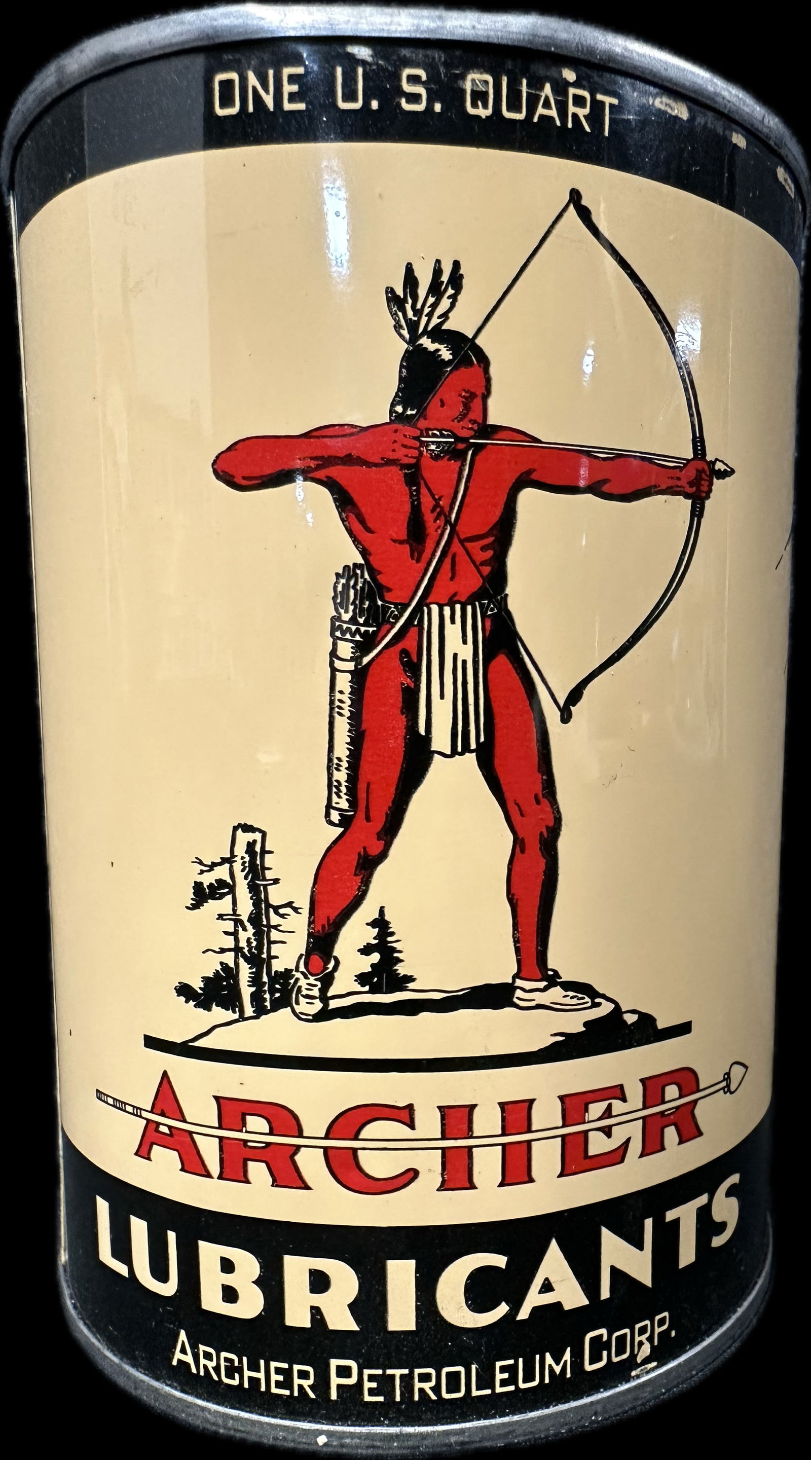 Full Archer Lubricants Aircraft Grade Metal Quart Can Stamped Chem Lube Diesel (1 of 7)