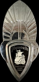 Plymouth 1934-1940 Closed Wing Grill Ornament & Medallion - High Grade