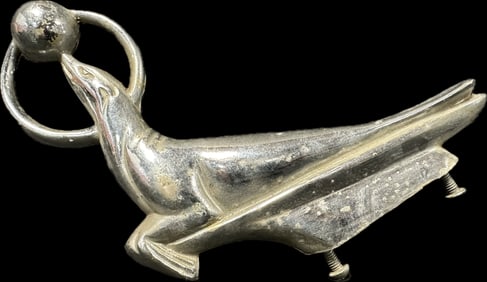1930s-40s Original Seal Figural Hood Ornament Mascot - Aftermarket