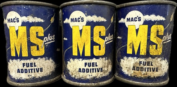 Lot 3 Mac's MS Plus Fuel Additive Original 4oz Metal Can
