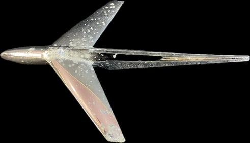 1950 Ford Mercury Car Hood Ornament Airplane Marked 16850