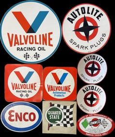 Lot 9 NOS 1960s Original Valvoline Racing Quacker State Enco & Autolite Spark Plug Automotive