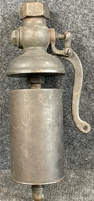 Rare Antique Lonergan Solid Brass Steam Train Whistle 15" Tall 9 Lbs Single Chime