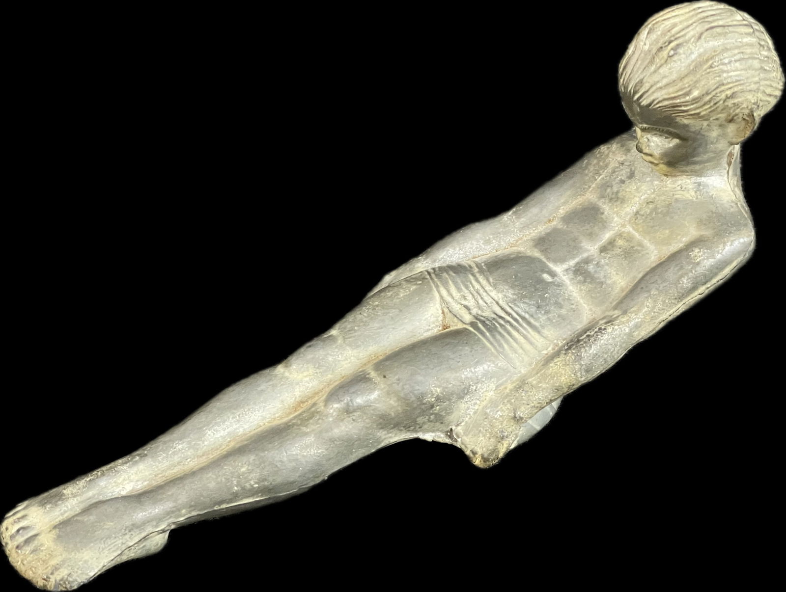 1930 Original Packard Adonis Sliding Boy Hood Ornament (1 of 9)